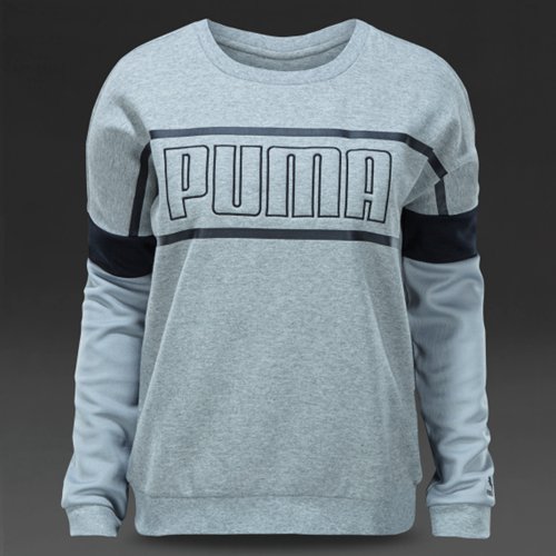 Puma Matt & Shine Crew Neck Athletic Gray Heather for Women